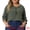 Army Green, variant on Women's Plus Tops Tie Neck Tassel Self Flutter 3/4 Sleeve Blouses Tops 4X Burgundy
