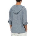 thumbnail image 2 of Mr.Swim mens Mr. Swim Linen-Blend Hoodie, m, Navy, 2 of 3