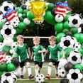 thumbnail image 4 of Yanonmyfd Soccer Balloons Set 11 Pcs, Football Balloons Party Decorations Gold Winner Trophy Balloon USA Patriotic Anniversary World Cup Soccer Sports Theme Party Decorations,Soccer1, 4 of 25