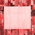 thumbnail image 1 of Ahgly Company Indoor Square Solid Red Modern Area Rugs, 6' Square, 1 of 4