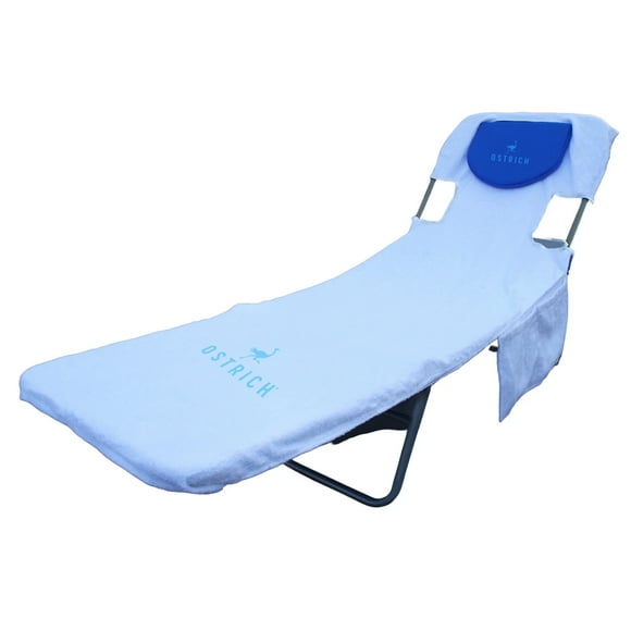 Ostrich Serviette Ajustée sur Mesure pour Chaise Longue de Plage, Housse de Serviette Seulement