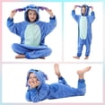 thumbnail image 6 of Children Pajamas Cosplay Cartoon Animal Hooded Holiday Onesies Pjs Boys Girls Jumpsuits Sleepwear Kids for 3-12 Years, 6 of 8