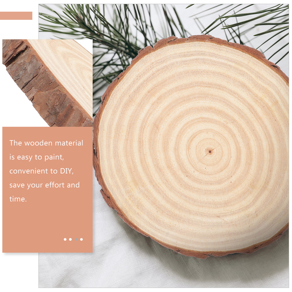 Unfinished Centerpiece Blank Wood Round Blank Wood Circle Wood Slice ...