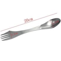 Hilingoto Clearance 2Pc3 in 1 Stainless Steel Fork Spoon 551602, Utensil Titanium Picn Cutlery Combo Fork 2 Pc Kitchen Spork 1 3 Spoon Outdoor in Kitchen,Dining & Bar Christmas Clearance