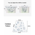 thumbnail image 5 of Ocean Blue Coral Sheer Waterfall Valance Curtains for Window, Summer Coastal Starfish Conch Nautical Rod Pocket Sheer Topper Swag Curtains for Living Room, Kitchen 38.5"W x 47.2"L, 1 Panel, 5 of 7