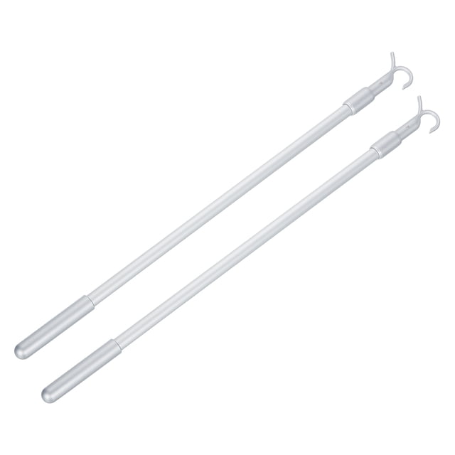 2 Piezas Varilla de 14"-23" para Persianas Sin Cable, Varilla para Subir y Bajar Cortinas, Plata