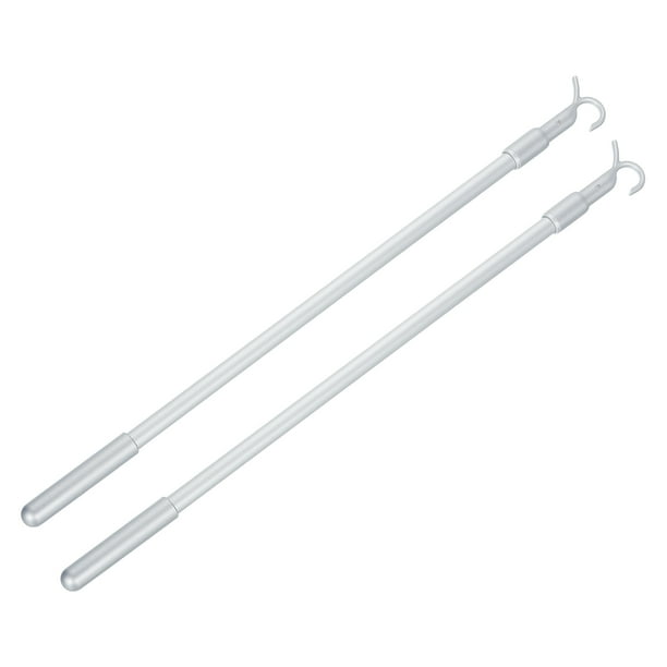 2 Piezas Varilla de 14"-23" para Persianas Sin Cable, Varilla para Subir y Bajar Cortinas, Plata