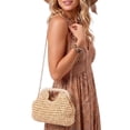 thumbnail image 2 of Spencer Straw Clutch Bag Crossbody Bag for Women Summer Satchel Purse Fashion Woven Top Hanlde Handbags for Beach Vacation, 2 of 8