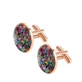 thumbnail image 2 of Graffiti Stylish Shirt Clip and Cufflink Set Made of Stainless Steel for Formal Attire, 2 of 6