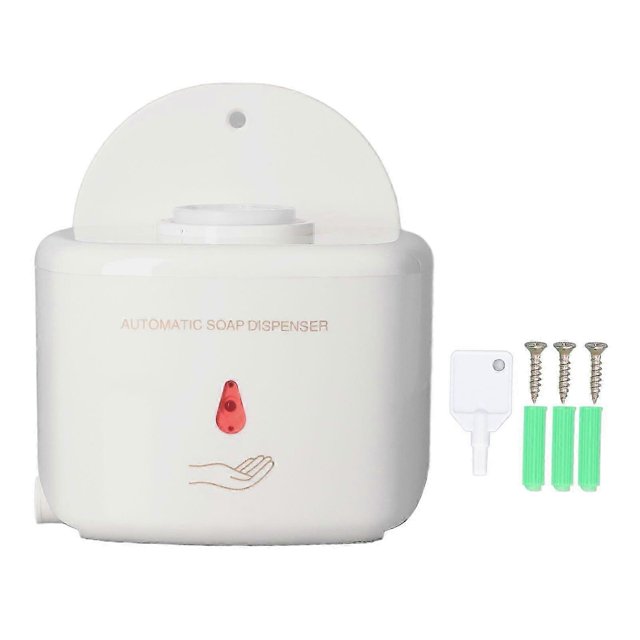 Dispensador automático de jabón ABS, dispensador de jabón inteligente con sensor infrarrojo para montaje en pared, ideal para el hogar y el hotel.