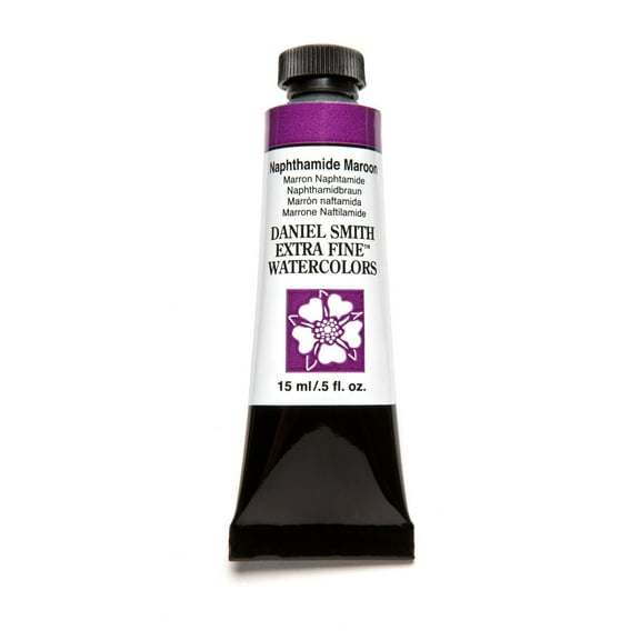 Daniel Smith Extra Fine Watercolor, 15 ml, Naphthamide Maroon