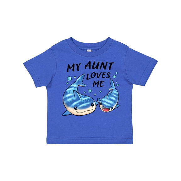 Inktastic My Aunt Loves Me- Whale Shark Boys or Girls Toddler T-Shirt
