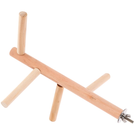 ELAYARD Parrot Stands for Indoor Large Bird Perch Wood Resting Playtime 1 Set