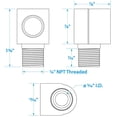 thumbnail image 5 of Seachoice Brass Tank Vent Elbow, 5 of 5