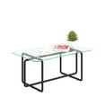 thumbnail image 6 of Modern Tempered Glass Tea Table Coffee Table, Table for Living Room,Transparent 81014, 6 of 9
