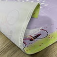 thumbnail image 5 of Ambesonne Cartoon Place Mats Set of 4, Girl Riding Bike Windy, Standard Size, Apple Green Lavender, 5 of 6