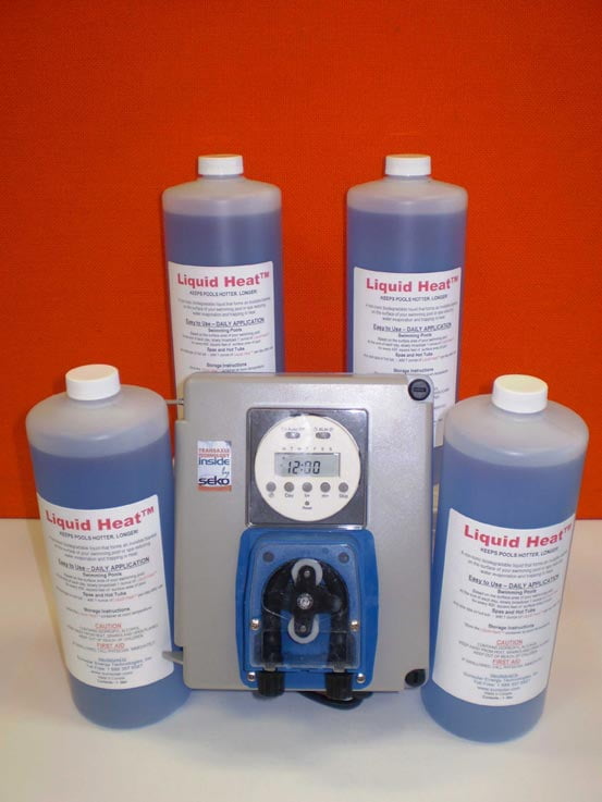 Liquid Solar Blanket Starter Kit 4 X 1 Litre & Chemical Pump