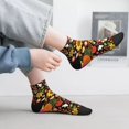 thumbnail image 2 of Pofeuu Sunflowers Mushrooms Print 30cm Socks, Adult Running Hiking Socks for Youth and Adult, 2 of 7