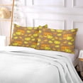 thumbnail image 6 of Thanksgiving Beautiful Golden Orange Pumpkin Plush Pillow Case, Zippered Bed Pillow Pillowcases, Super Soft and Cozy Pillowcase Covers for Sleep Decor Giftsation - King Size 20x40in, 6 of 7