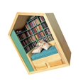 thumbnail image 3 of Anxiety Bookroom Shake Away Your Anxiety Bookshelf Decorative Anxiety Bookshelf Ornament for Rooms Studies Desks Living Rooms, 3 of 4