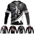 thumbnail image 2 of Sudadera con capucha de los Caballeros Templarios para hombre, con estampado 3D de armadura de soldado medieval, ropa de calle vintage, moda deportiva, ropa para mujer, 2 of 5