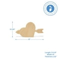 thumbnail image 5 of Chunky Cupid Heart Cutout for Crafts 6 inch, Pack of 3 Valentines Day Farmhouse Decor for Tiered Tray & Love Gifts, by Woodpeckers, 5 of 7