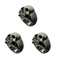 thumbnail image 3 of Justharion Gothic Punk Golden Horror Skull Ring Excellent Suitable For Many Occasions Easy silver 10 3Set, 3 of 6
