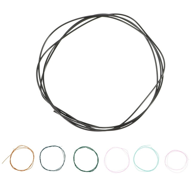 SHISUYAN 6Pcs Guitar Strings Acoustic Guitar Metal Strings Replacement Part Guitar Accessories