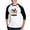 Black/White, variant on - The Pug Sings The Blues - Cotton Baseball Jersey, 3/4 Raglan Sleeve Shirt