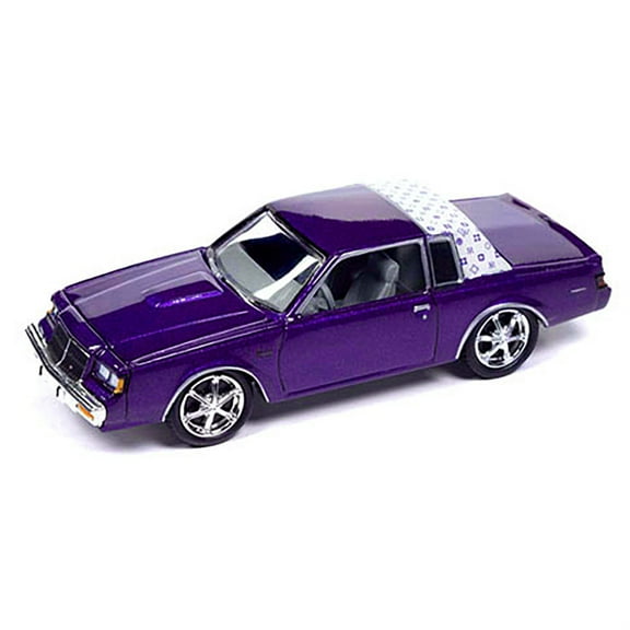 1987 Buick Regal T-Type Purple Metallic Limited Edition to 3600 pieces Worldwide 1/64 Diecast Model Car by Johnny Lightning
