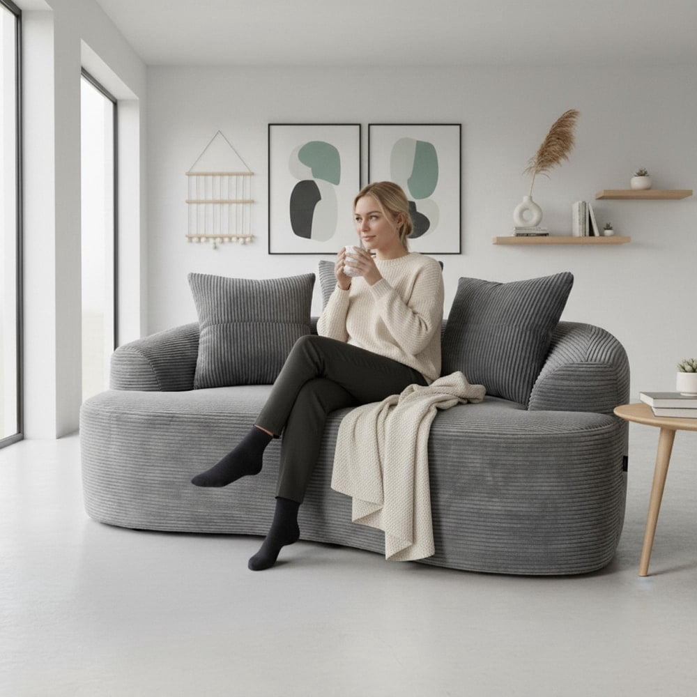 65.35" Curved Loveseat Sofa for Living Room