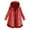 Red, variant on Women Plus Size Casual Button Pockets High Low Long Sleeve Hooded Coat Long Falls Jacket Zip up Warm Sweaters for Women Women's Jackets Cardigan Jacket Women Hood Womens Light Jacket Olive Coats for