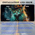 thumbnail image 3 of 1 Pcs License Plate Covers & Frames, Steampunk - inspired Cat For Decorative Front, Aluminum License Plate Covers & Frames Cover For Men Women, 12" X 6", 3 of 7