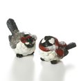 thumbnail image 1 of Lot de 2 4" x 2" Oiseaux en Hiver Porter Figurine, 1 of 1