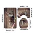 thumbnail image 4 of Xihbxyly Juego de Alfombrillas de Baño Superabsorbentes, Tres Alfombrillas Acogedoras, Tres Alfombrillas Antideslizantes En Forma de U, Tecnología de Secado Rápido, Diseño Multicolor, Entrada de Baño, 4 of 7