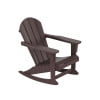 thumbnail image 5 of Costaelm Paradise Outdoor Patio Adirondack Rocking Chairs (Set of 2), Dark Brown, 5 of 9