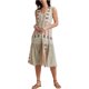 thumbnail image 1 of Vestido escalonado Lucky Brand Luna Border Blanco Roto Extragrande, 1 of 1