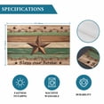 thumbnail image 6 of Western Texas Star Vintage Placemats Set of 12, Retro Farmhouse Brown Green Wooden Placemats for Dining Table, Place Mats for Kitchen Tabletop, Waterproof Wipeable Dining Table Mats Set, 6 of 9
