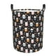 thumbnail image 1 of Fotbe Snowflake Cream Hot Cocoa Cesto de Ropa con Asas, Cesto Impermeable de Gran Capacidad, Bolsa de Lavado para Dormitorio, Cesto de Ropa con Ruedas y Asas-Medium, 1 of 6
