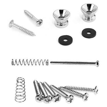 2 Set Electric Guitar Screw Kit Sorting Box for Electric Guitar Bridges Pickups 6 Pieces of Random Color Guitar Picks