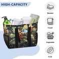 thumbnail image 5 of Large Hand-Held Storage Bag Kitchen Reusable Grocery Bags， Travel Tote Bags， Waterproof Tote，Laundry Bag，Beach Bag， Pool Bag Holly and Mistletoe Patterns, 5 of 8
