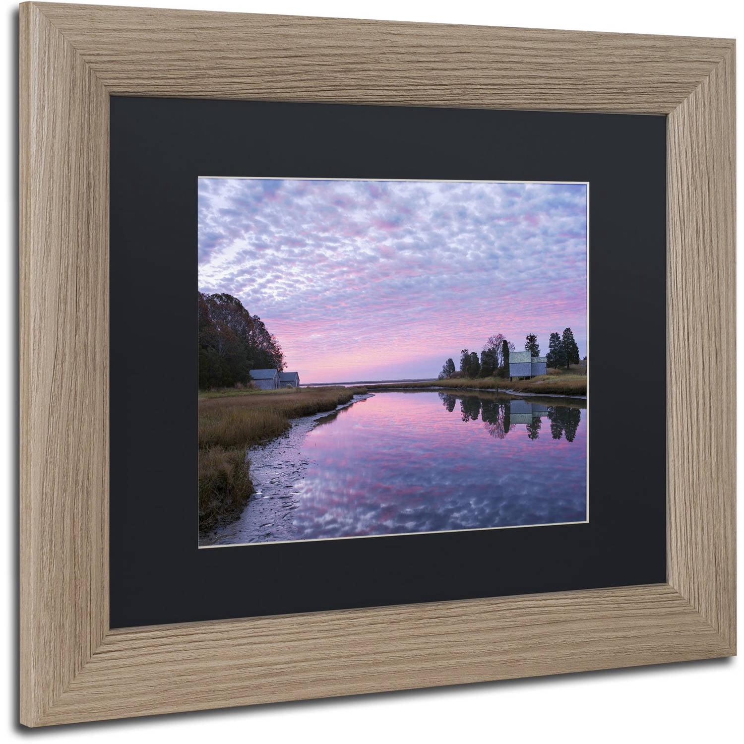 Trademark Fine Art "Rosy Billow" Canvas Art by Michael Blanchette Photography Black Matte, Birch Frame