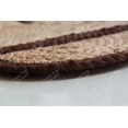 thumbnail image 5 of Area Rug Natural Jute Hand Braided Rug Brown Scalloped Runner, 5 of 8