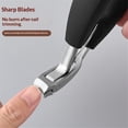 thumbnail image 5 of 1Pcs Stainless Steel Toenail Clippers Safe Slanted Nail Clippers Cutters Scissors with Handle Professional Curved Blade Grooming Tool for Seniors, 5 of 5
