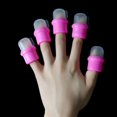 thumbnail image 4 of 10 piezas de tapa de remojo de uñas, removedor de esmalte de puntas de arte de uñas portátil, herramienta de remojo de acrílico para dedos, juego de puntas de tapas de gel UV, tapa de remojo, 4 of 5