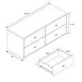 thumbnail image 6 of Prepac Floating 4-Drawer Dresser, White, 6 of 14