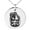 Silver, variant on Stainless Steel Pirate Skull Crossbones Rum Engraved Small Medallion Circle Charm Pendant Necklace