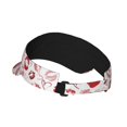 thumbnail image 2 of Balery Red Lips Gorra deportiva con visera ajustable para mujer y hombre (talla única), 2 of 7