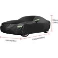 thumbnail image 2 of Car Cover Sedan Universal Fit Up to 204 Inch Waterproof All Weather Sun UV Dustproof Windproof Scratch Resistant Protection Full Vehicle Cover (209" L x 79" W x 59" H), 2 of 8