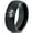 Black Dome Tungsten, variant on Tungsten Crown King Queen Heir Band Ring 8mm Men Women Comfort Fit Black Dome Polished